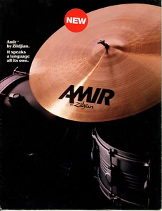 1982 Vintage NEW ZILDJIAN CYMBAL ~ AMIR ~ Advertisement Catalog - Bild 1 von 4