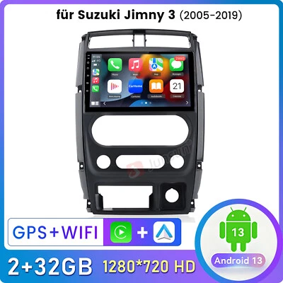 Für Suzuki Jimny 2005-2019 Android 13 Autoradio GPS SAT Navi BT RDS WIFI SWC RDS - Bild 1 von 4
