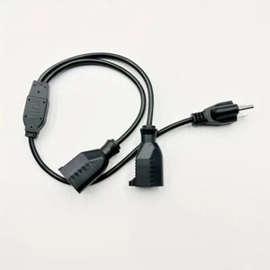 23.62 Inch American Standard Plug Extension Cord, One-to-two Power Cord, Plug Li - Picture 1 of 7
