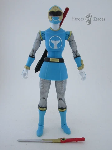 Bandai Power Rangers Legacy Collection Ninja Storm BLUE  RANGER Figure & Swords Cover