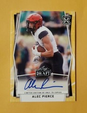 2022 Leaf Draft Limited Edition Gold /75 Alec Pierce #BA-AP1 Rookie RC Auto A