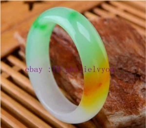 56-62mm Beautiful Natural Beautiful Emerald Green Nephrite Jade Bangle Bracelet - Picture 1 of 29
