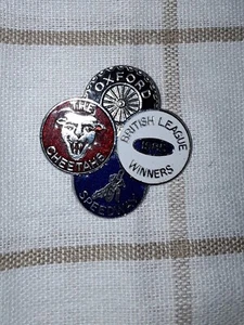 OXFORD  CHEETAHS   SPEEDWAY BADGE IN SILVER  - Picture 1 of 2