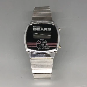 VINTAGE 1980s CHICAGO BEARS WRIST WATCH DITKA REFRIGERATOR PERRY WALTER PAYTON - Picture 1 of 7