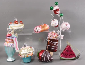 Time and Place Ornament Dessert Food Ice Cream Cupcake Strawberry - YOU CHOOSE - Picture 1 of 39