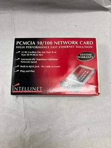 Intellinet PCMCIA 10/100 10BaseT Laptop Network Card PC CARD - Afbeelding 1 van 7