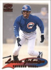 1999 Paramount Red Chicago Cubs Baseball Card #49 Lance Johnson