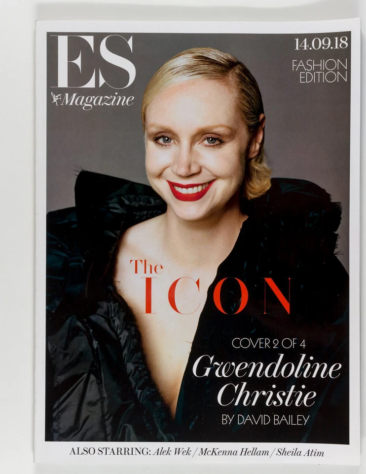 GWENDOLINE CHRISTIE VICTORIA BECKHAM ALEK WEK ES magazine Sept 2018 SHEILA ATIM - Image 1 of 1