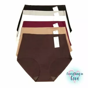 6 Pack Polyamide Invisible No Show Laser Cut High Waist Brief Panty Underwear - Picture 1 of 21