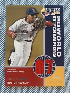 Julio LUGO🔥2008 Topps 2007 World Champions Jersey Relic #WCR9 31/100 Red Sox - Picture 1 of 2