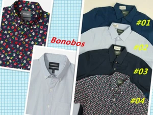 Bonobos Men's Slim Fit Short Sleeve Shirts Size S, 15, 17 Was $88-$100 #SS - Picture 1 of 5