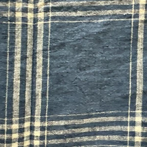New Vintage Ralph Lauren Americana Blue & Cream Plaid King Duvet Cover 86 X 102 - Picture 1 of 8