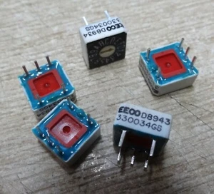 5x EECO 330034GS hexadecimal rotary selector switch 16 position binary  - Picture 1 of 2