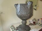 Antique  Ornate Hammered  Copper Docetailed Brass Planter