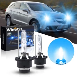 2X D2S 8000K Ice Blue 35W HID Headlight Bulbs For Acura RDX 2007-2015 Low Beam - Picture 1 of 7