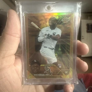 2023 Topps Chrome - Radiating Rookies #RR-15 Oscar Colas (RC) - Bild 1 von 2
