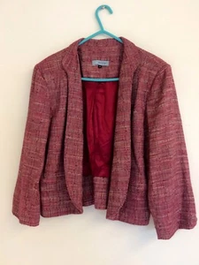 Gorgeous Pink Mix Fully Lined Cropped Jacket from Red Herring - Size 12 - BNWOT! - Picture 1 of 3