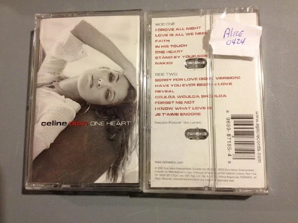 CELINE DION  ONE HEART  ORIGINAL CASSETTE  USA EDITION  SEALED Stand b Your Side - Image 1 of 1