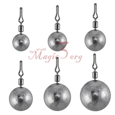 10 Stück Drop Shot Weight Sinkers Blei Barschangeln runde Form 3,5,5,7,10,14,20g - Bild 1 von 4