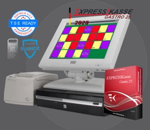 12" TOUCH GASTRO caja de camarero con SWISSBIT aperitivo kebab tienda heladería 25 mesas - Imagen 1 de 8