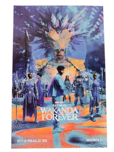 Black Panther Wakanda Forever Mini Poster REAL 3D Exclusive 17" x 11" - Picture 1 of 3