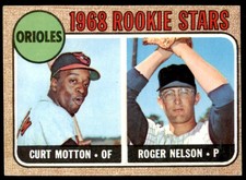 1968 Topps Curt Motton/Roger Nelson Rookie . Baltimore Orioles #549