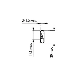 LAMPADA LUCE CRUSCOTTO PHILIPS 12V-1,2W T5 PER HONDA 100 SH 1996-1999 - Picture 1 of 1