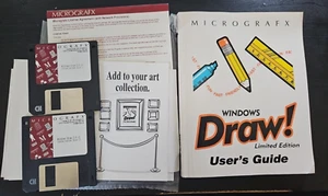 Microsoft Windows Micrografx DRAW Limited Edition 3.0 LE 3.5 " Floppy NOS - Picture 1 of 4