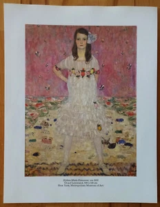 Gustav Klimt "Mäda Primavesi" Druck 1912 28 x 22 cm - Bild 1 von 1