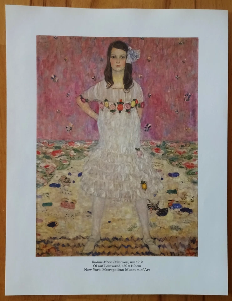 Gustav Klimt "Mäda Primavesi"  Druck 1912  28 x 22  cm - Bild 1 von 1
