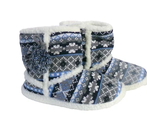 Hüttenhausschuhe Damen Herren Hüttenschuhe Hausschuhe warm Winter Fell Gr. 36-42 - Bild 1 von 16