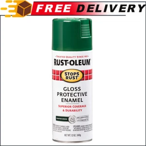 Rust-Oleum 7738830 Stops Rust Spray Paint, 12-Ounce, Gloss Hunter Green - Picture 1 of 10