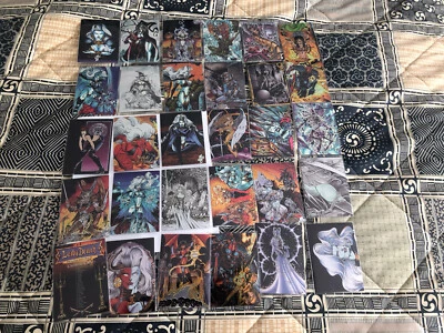 1996 LADY DEATH CHROMIUM SERIES 3 Black Mask Parralel Lot 30x Cards NM - Image 1 of 2