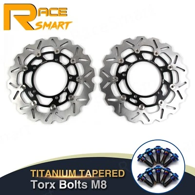 Rotores de disco de freno delantero y pernos de montaje para Suzuki B-King GSX1300BK 2008-2010 Foto 1 de 4