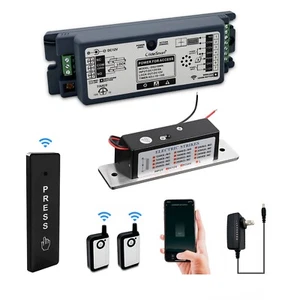 WiFi Access Control Electric Strike Door Lock System with Wireless Press Button - Picture 1 of 7