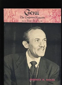 FREDERICK M SHIELDS GENII MAGICIANS MAGAZINE FEB1959 - contents in post - Picture 1 of 2