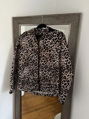 Jaqueta corta-vento leve Marc New York Performance estampa de leopardo tamanho M nova sem etiquetas - Imagem 1 de 4