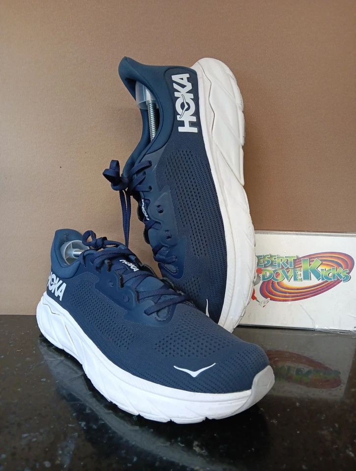 🔥HOKA🔥 ONE ONE "ARAHI 7", F27223J, HOMBRE TALLA 13 US 47EU, AZUL/BLANCO,USADO  Foto 1 de 4