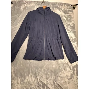 Lululemon sportliche Belle Kapuzenjacke Damen indigoblau mit Reißverschluss  - Bild 1 von 5
