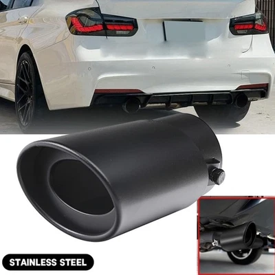 Tubo de escape trasero silenciador punta trasera accesorios redondos para BMW Serie 3 F30 320i Foto 1 de 4