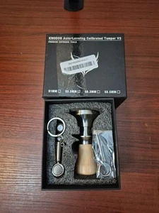 53.3 mm Tamper For Breville Machines, V2 Calibrated Tamper Tool Espresso Walnut - Picture 1 of 7