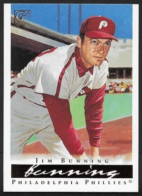 Topps Gallery 2003 patio #69 Jim Bunning White Uni SP Foto 1 de 2