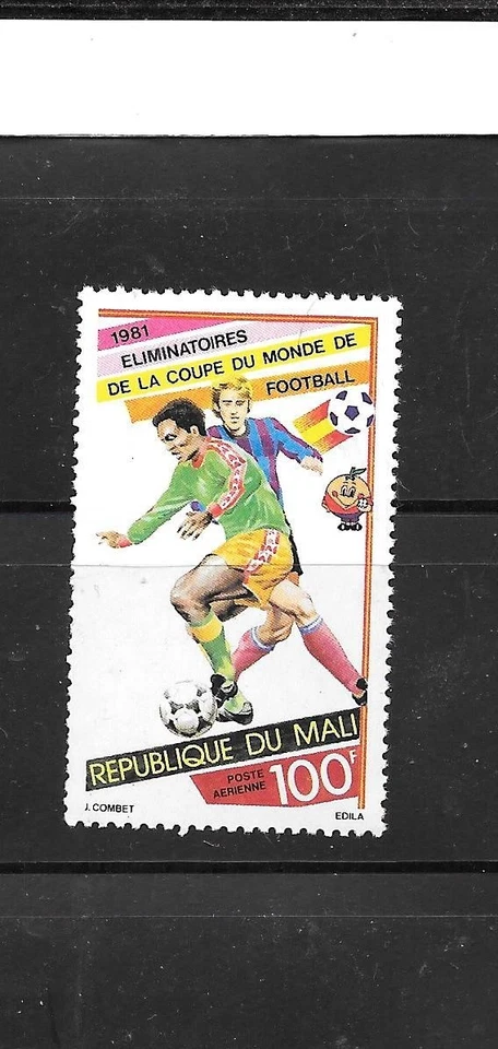 MALI SC#C413 1981 CORREO AÉREO FÚTBOL TÓPICO MNH XF SELLO ÚNICO ANTIGUO VINTAGE Foto 1 de 1
