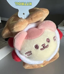 Anirollz Bakery Plush Kittiroll Cat Kitten Strawberry Dessert Waffle Sweets NWT - Bild 1 von 10