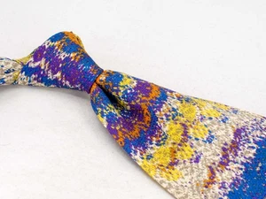 Vintage Missoni Seidenkrawatte Mehrfarbig Abstrakt Herren Luxus Krawatte Italien Ist-Zustand - Bild 1 von 5