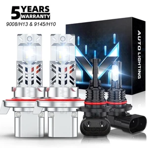 4X For Dodge Grand Caravan 2008-2010 LED Headlight Hi/Lo Fog Light Bulbs Combo - Bild 1 von 18