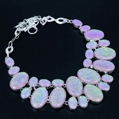 Australian Triplet Opal Gemstone 925 Sterling Silver Jewelry Necklace 18" VJ 292 - Image 1 of 4