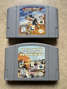 Star Wars Rogue Squadron (Nintendo 64, N64, 1998) et épisode 1 Racer authentique - Photo 1/24