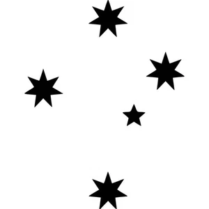 Southern Cross Vinyl Aufkleber Abziehbild Australien - Größe & Farbe wählbar - Bild 1 von 2