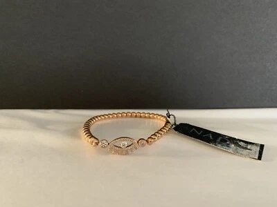 Nadri Rose Gold Finish  Crystal Balls Bracelet Retail Value $98 - Image 1 of 4